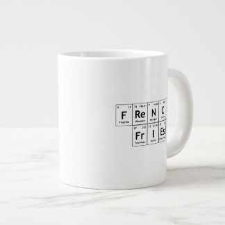 French FrIEs Chemistry Periodic Table Word Element Large Coffee Mug