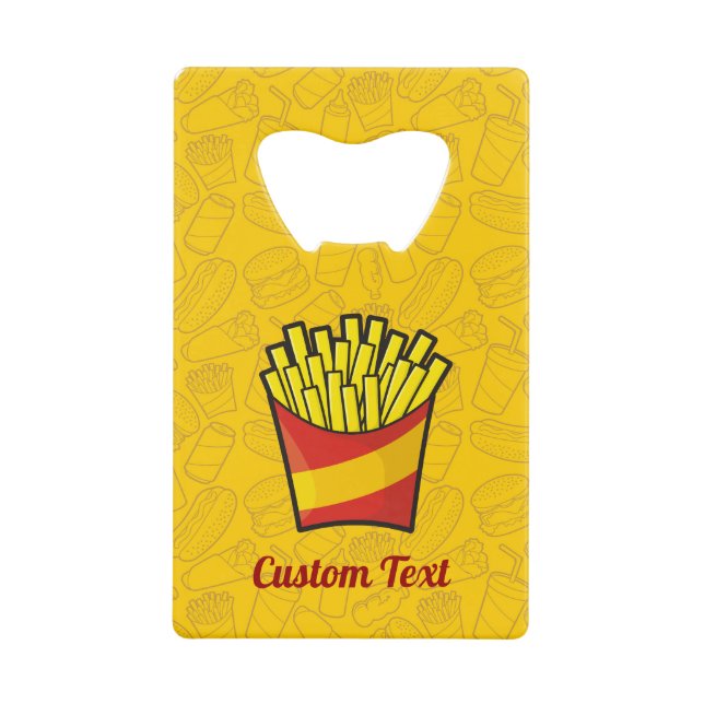 French Fries Credit Card Bottle Opener (Front)