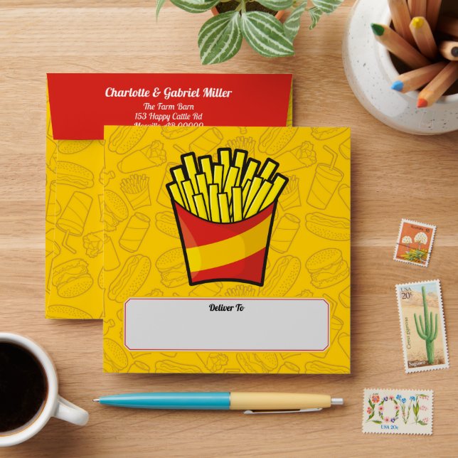 French Fries Envelopes (Desk)