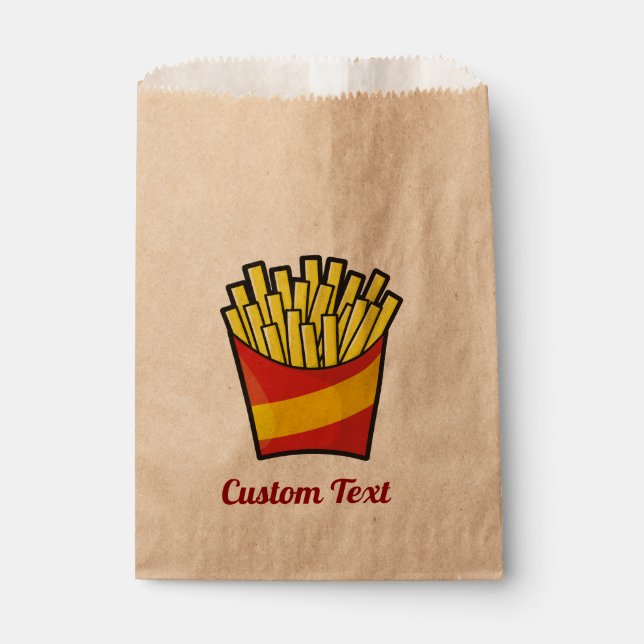 French Fries Favour Bag (Front)