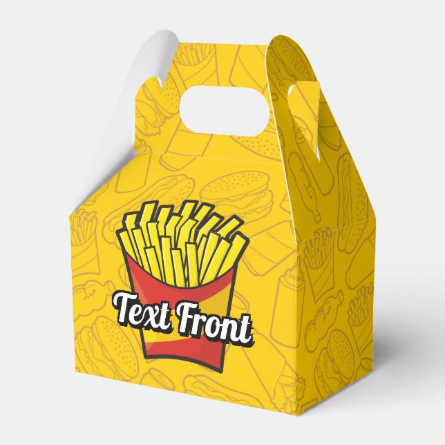 French Fries Favour Box (Front Side)