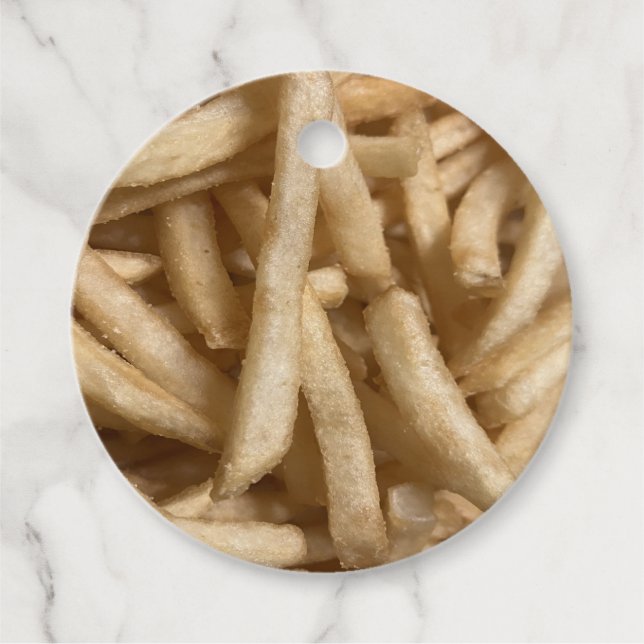 French Fries Favour Tags (Front)