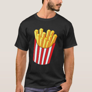 French Fries French Fries  Fast Food Fry Red White T-Shirt