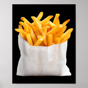 French Fries Fry Funny Halloween Food Costume Poster