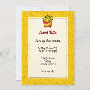 French Fries Invitation