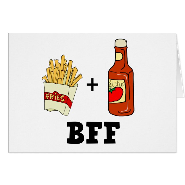 French fries & Ketchup BFF (Front Horizontal)