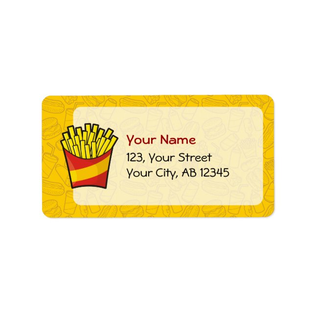 French Fries Label (Front)