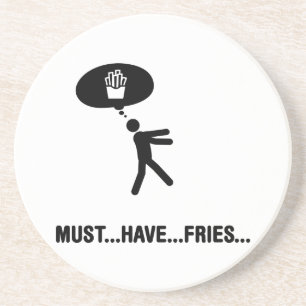 French fries lover coaster