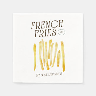 French Fries Lovers Funny Napkin