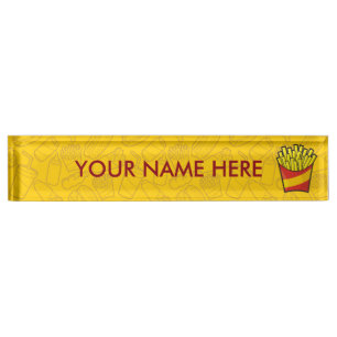 French Fries Nameplate