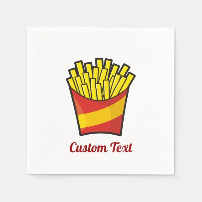 French Fries Paper Napkins (Front)