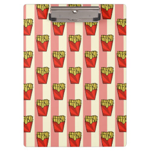 French Fries Pattern Clipboard
