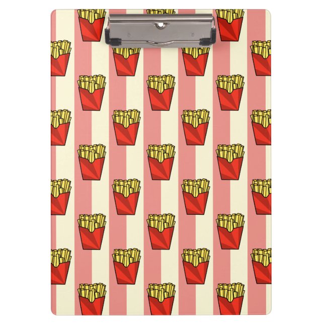 French Fries Pattern Clipboard (Front)