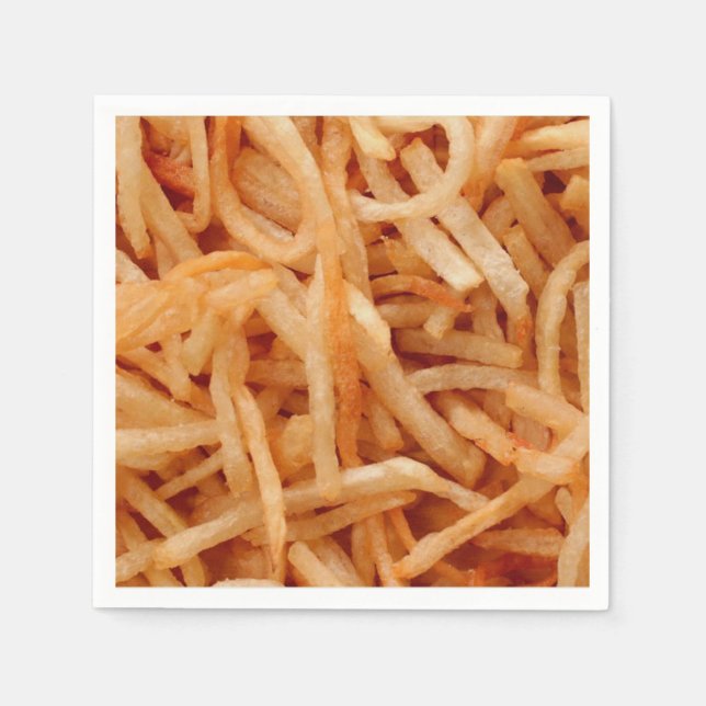 French Fries Potato Fry Napkin (Front)