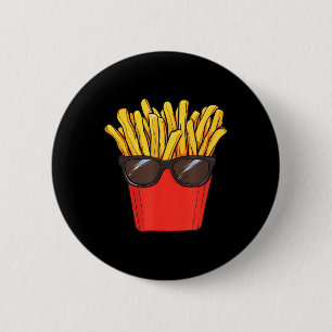 French Fries Potato Sungles 6 Cm Round Badge