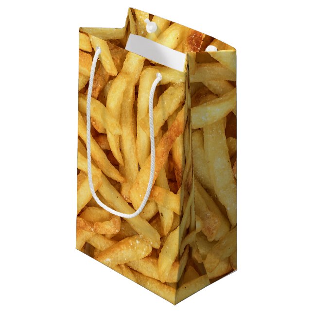 French Fries Small Gift Bag (Front Angled)