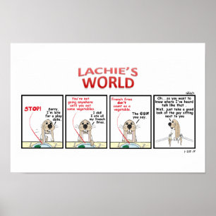 French Fries vs Vegetables Poster