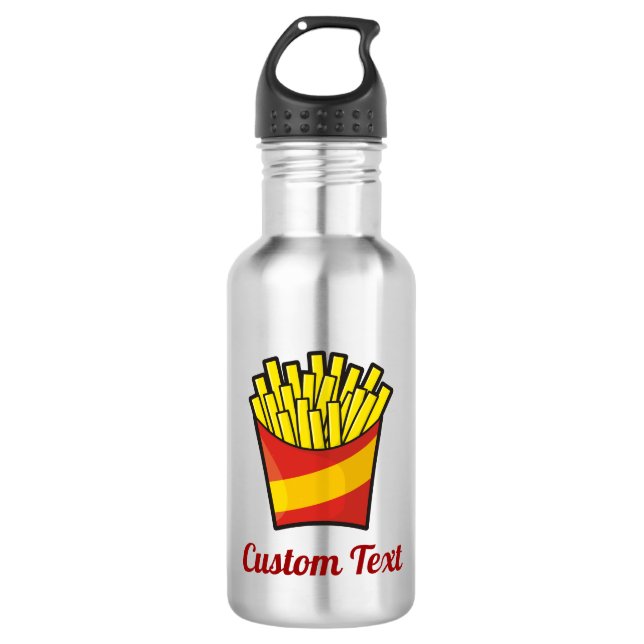 French Fries Water Bottle (Front)