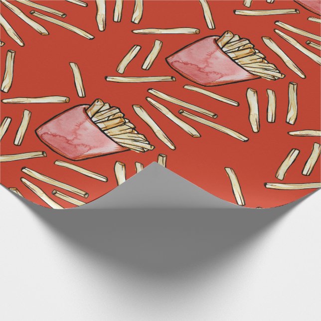 French Fries Wrapping Paper (Corner)