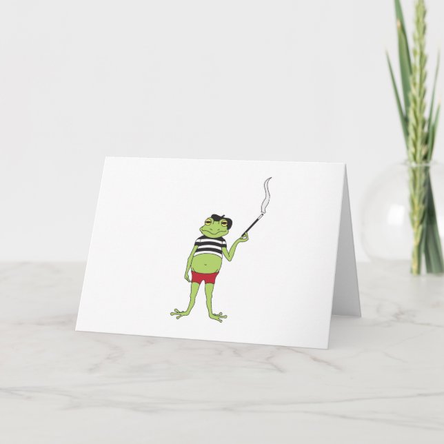French Frog Card (Front)