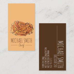 French Fry Steak Fries Fried Potatoes Chips Chef Business Card