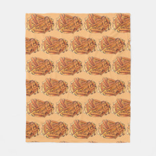 French Fry Steak Fries Fried Potatoes Chips Foodie Fleece Blanket