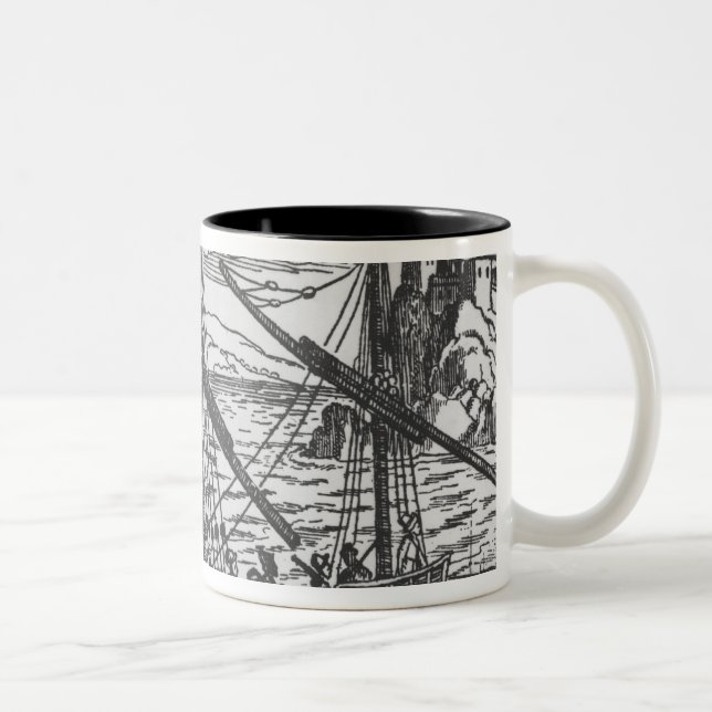 French galley Two-Tone coffee mug (Right)