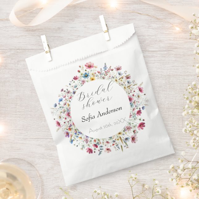 French Garden Party flower  Favour Bags (Clipped)