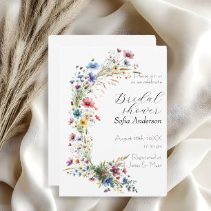 French Garden Party flower Invitation