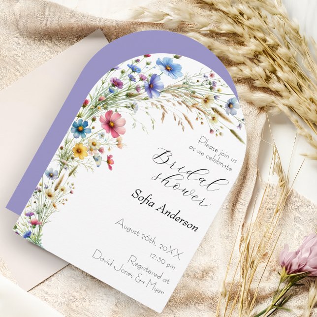 French Garden Party flower lavender Invitation (French Garden Party flower lavender Invitation)