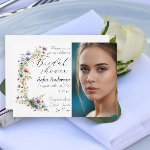 French Garden Party flower photo  Invitation