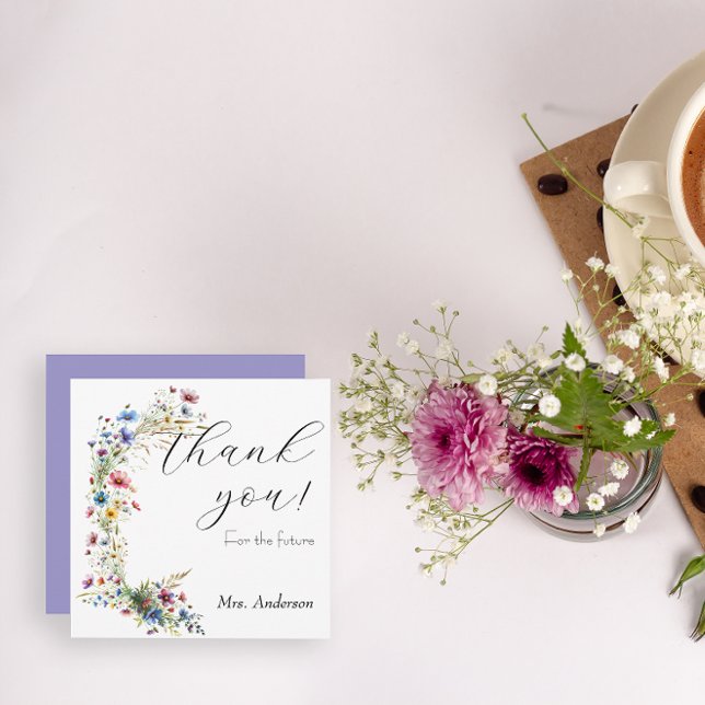 French Garden Party flower  Thank You Card (Creator Uploaded)