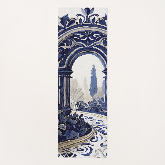 French Garden Zen Yoga Mat (Front)