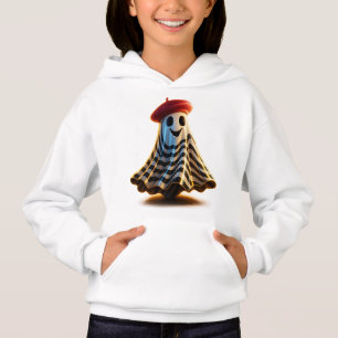 French Ghost Kids Hoodie – Cute Halloween
