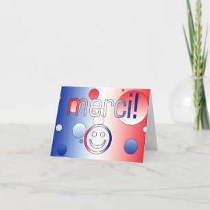 French Gifts : Thank You / Merci Face Card