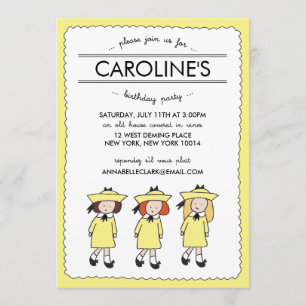 French Girls Birthday Invite