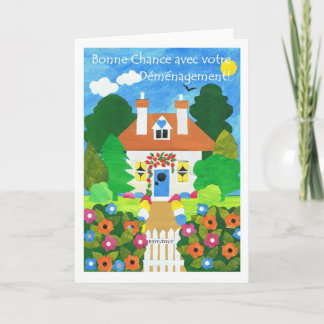 French Good Luck with Your Move Greeting Card
