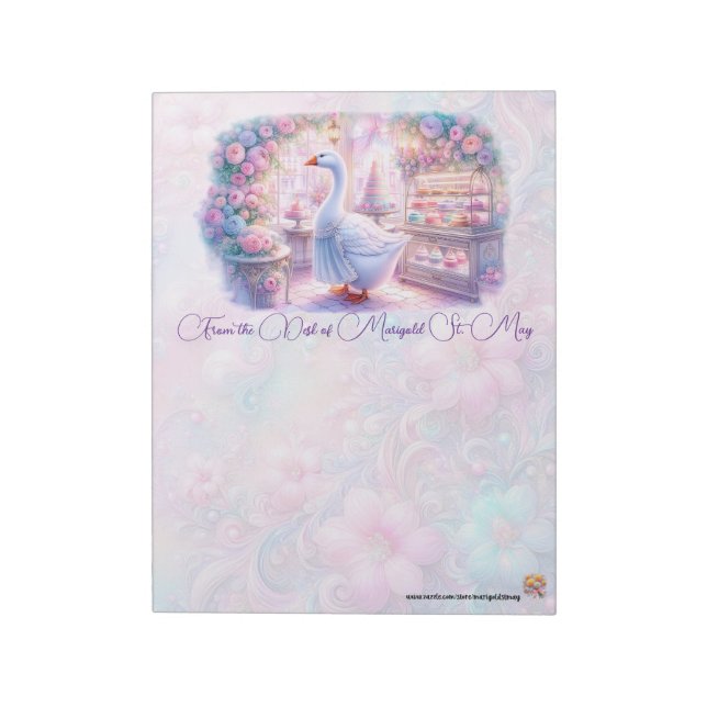 French Goose Patisserie Notepad (Rotated)