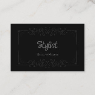 French Gothic Damask Stylist Business Card