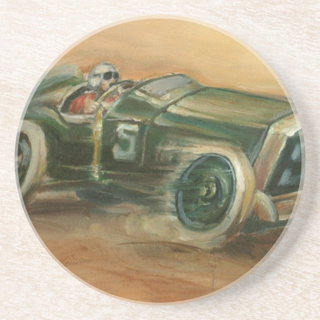 French Grand Prix Racecar by Ethan Harper Coaster (Front)