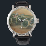 French Grand Prix Racecar by Ethan Harper Watch<br><div class="desc">Take a trip in the way back machine with this painting of a French Grand Prix racecar by Ethan Harper. You can feel how fast the car is travelling thanks to the dust cloud trailing in the wake of the vehicle. Grab a copy to place on your wall!</div>