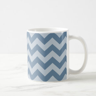 French Gray Moroccan Moods Chevrons Coffee Mug
