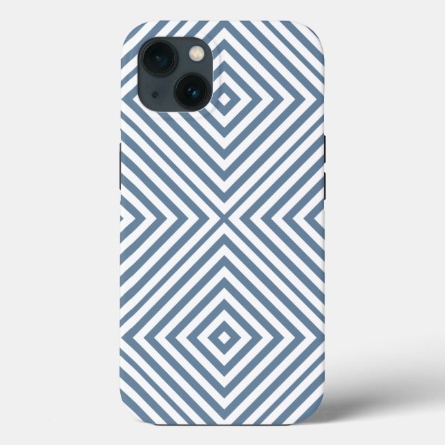 French Grey Diamond Chevron @ Emporiomoffa Case-Mate iPhone Case (Back)