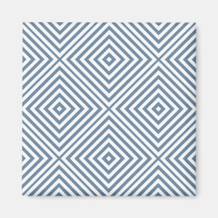French Grey Diamond Chevron Magnet