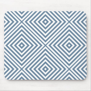 French Grey Diamond Chevron Mouse Mat
