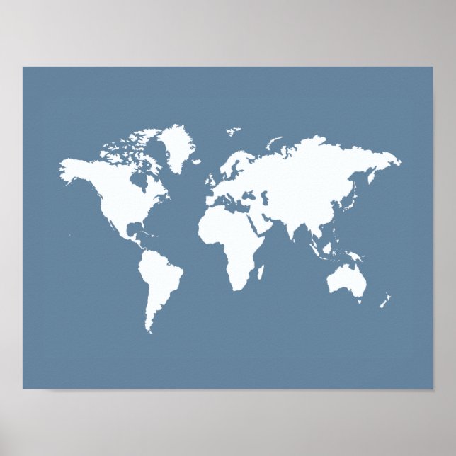 French Grey Elegant World Poster (Front)
