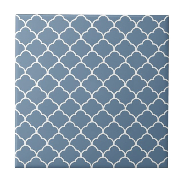 French Grey Moroccan Design at  Emporiomoffa Tile (Front)