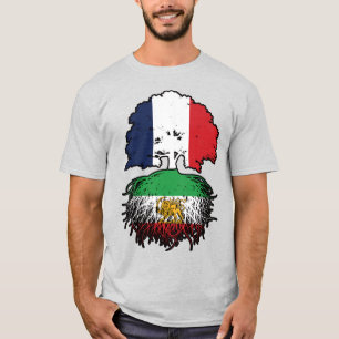 French Grown Iranian Roots Lion and Sun T-Shirt
