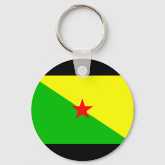 French Guiana Flag Key Ring