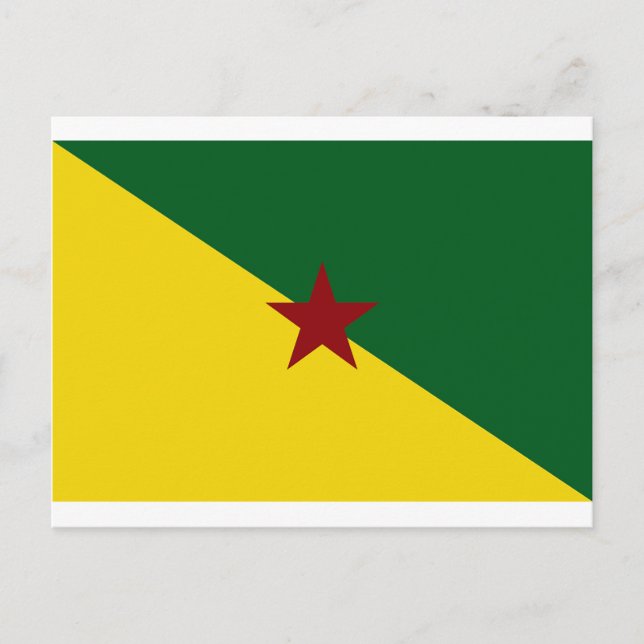 French Guiana Flag Postcard (Front)
